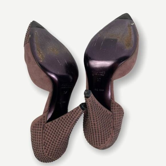 Miu Miu Calzature Donna Studded Heels Size 37/ US 7 - Picture 3 of 7